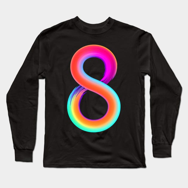 Brushed 8 Long Sleeve T-Shirt by MplusC